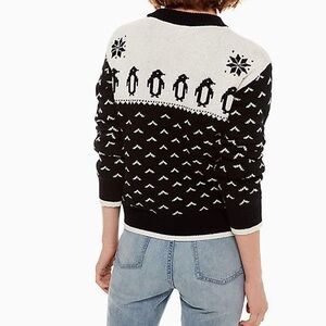 kate spade penguin intarsia sweater